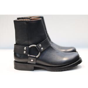 Frye Veronica Flex Leather O-Ring Harness Hardware Boots Sz 7.5
